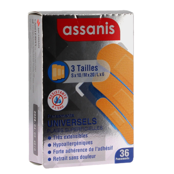 Pansements universels plaies superficielles Assanis
