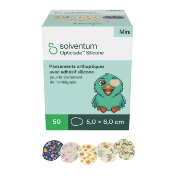 Opticlude Silicone Pansements orthoptiques avec adh&eacute;sif silicone 3M Solventum