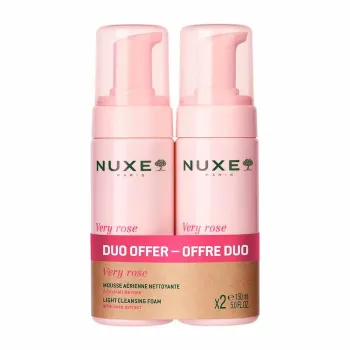 Very Rose Mousse aérienne nettoyante Nuxe - lot de 2 flacons-pompes de 150ml