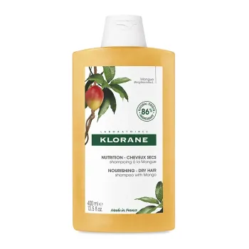 Shampoing nutrition à la mangue pour cheveux secs Klorane