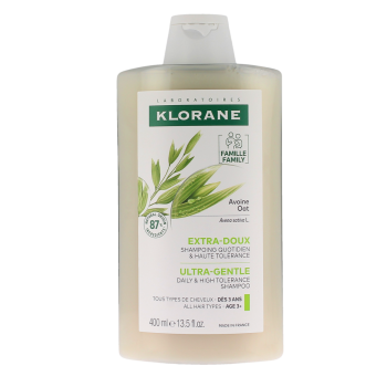 Shampooing extra-doux à l'avoine Klorane - flacon de 400ml