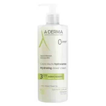 Crème douche hydratante A-Derma - flacon-pompe de 500ml