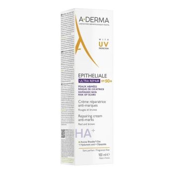 Epitheliale Ultra repaire HA+ crème réparatrice anti-marques SPF50+ A-Derma