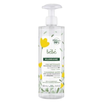 Eau nettoyante sans rinçage Klorane Bébé