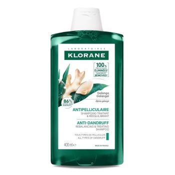 Shampoing antipelliculaire traitant et rééquilibrant Klorane - flacon de 400ml