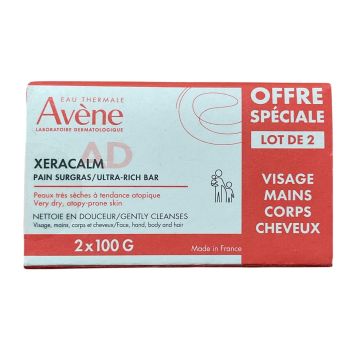 XeraCalm A.D Pain nettoyant surgras Avène