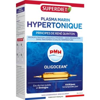PMH plasma marin hypertonique Super Diet – 10 ampoules de 15 ml