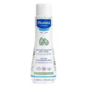 Lait de toilette sans rinçage peau normale bébé et enfant Mustela