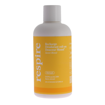 Recharge déodorant roll-on douceur monoï efficacité 24h Respire