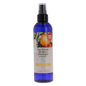 Eau florale fleurs d'oranger bio apaisante Laboratoire Haut-Ségala - Spray de 250ml