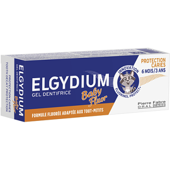 Gel dentifrice baby fluor 6 mois à 3 ans Elgydium - tube de 30ml