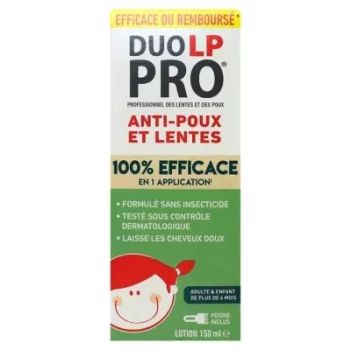 Lotion anti-poux et lentes 1 seul application Duo-LP-Pro