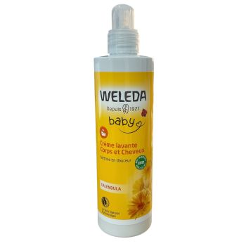 Crème lavante corps et cheveux Calendula Weleda bébé