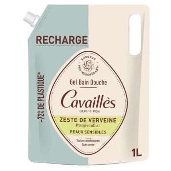Recharge Gel bain douche Zeste de verveine Rog&eacute; Cavaill&egrave;s