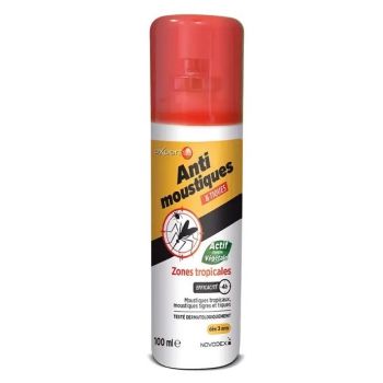 Expert 1.2.3 spray répulsif anti- moustiques et tiques zones tropicales Novodex