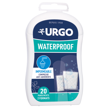 Pansements Waterproof Urgo - boîte de 20 pansements 2 formats