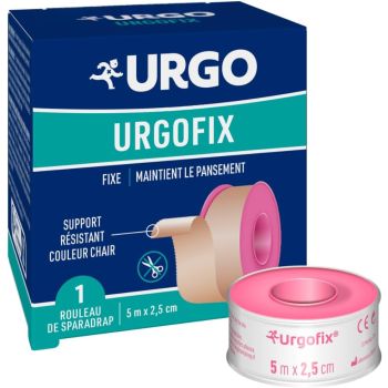 Sparadrap Urgofix tissé chair Urgo - 1 rouleau de 5mx2,5m