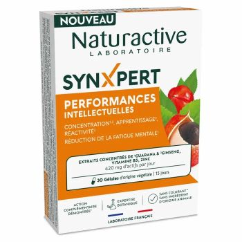 SynXpert performances intellectuelles Naturactive - 30 g&eacute;lules