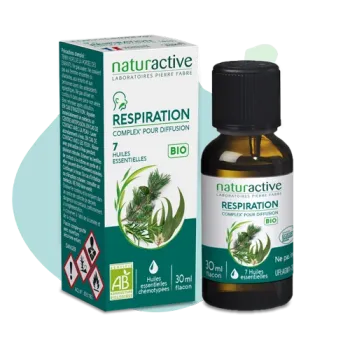Complex' respiration pour diffusion 7 huiles essentielles Naturactive - flacon de 30ml