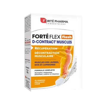 FortéFlex flash D-Contract' muscles Forté Pharma - boite de 20 comprimés effervescents 