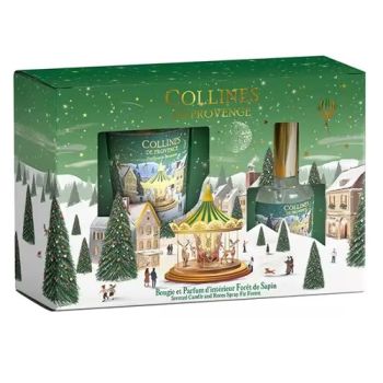 Coffret bougie et parfum d'intérieur Forêt de Sapin Collines de Provence - 50ml