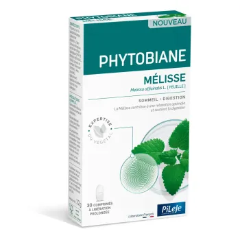 Phytobiane de Mélisse sommeil digestion Pileje - boite de 30 comprimés
