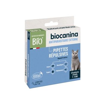 répulsives antiparasitaire externe chat 1 à 5kg Biocanina