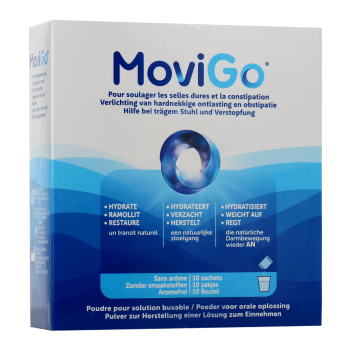MoviGo selles dures et constipation Norgine - boite de 10 sachets 