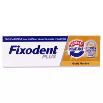 Cr&egrave;me adh&eacute;sive mordant imbattable Fixodent plus