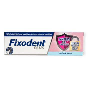 Cr&egrave;me adh&eacute;sive anti-particules ar&ocirc;me frais Fixodent plus - 35g