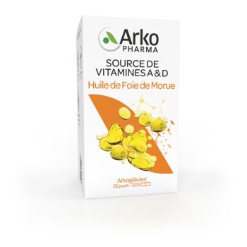 Arkog&eacute;lules huile de foie de morue Arkopharma