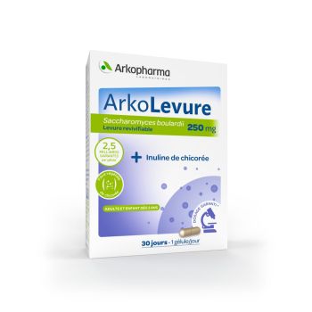 Arkolevure 250 mg Arkopharma - boite de 30 gélules