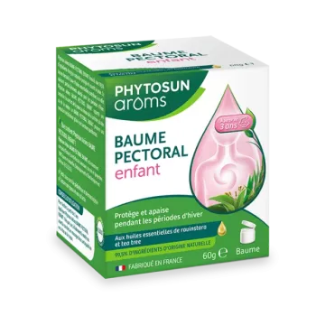 Baume pectoral enfant Phytosun Aroms - pot de 60g