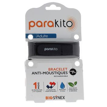 Bracelet anti-moustiques rechargeable Parakito - 1 bracelet + 2 recharges