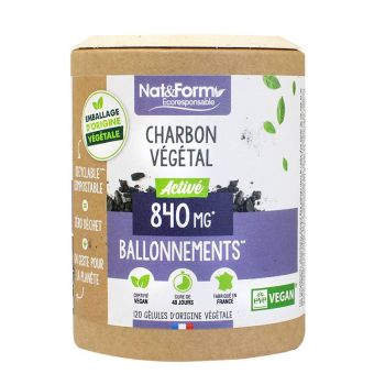 Charbon végétal activé Ecoresponsable Nat&Form
