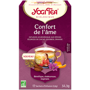 Confort de l'âme infusion bio Yogi Tea - boite de 17 sachets
