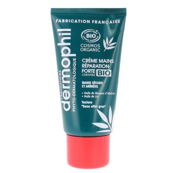 Crème mains réparation forte bio Dermophil Indien