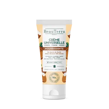 Crème universelle nourrissante au beurre de karité Beauterra - tube de 100ml