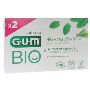 Dentifrice bio à l'Aloe Vera menthe fraîche Gum