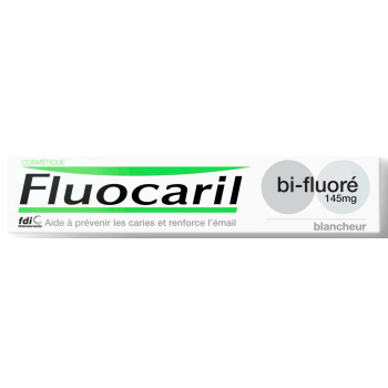 Dentifrice blancheur bi-fluoré Fluocaril - tube de 75 ml