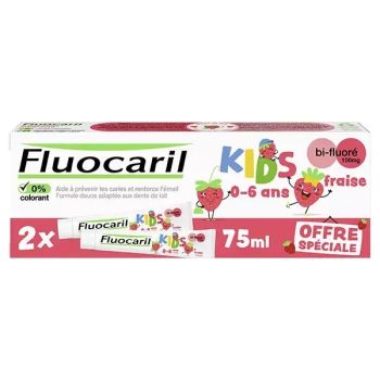Dentifrice kids 0-6 ans arôme fraise Fluocaril