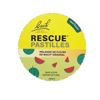 Fleurs de Bach Rescue pastilles saveur pastèque Famadem - boite de 50g