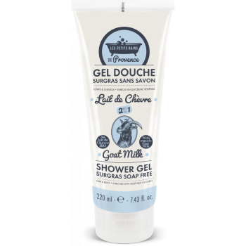 Gel douche surgras au lait de chèvre Les petits bains de Provence
