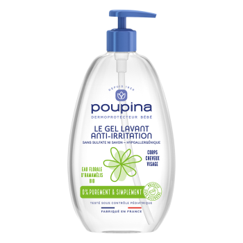 Gel lavant anti-irritation Poupina