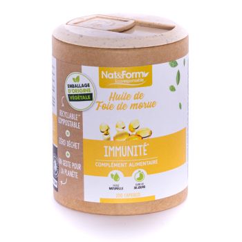 Huile de foie de morue Ecoresponsable Nat&Form