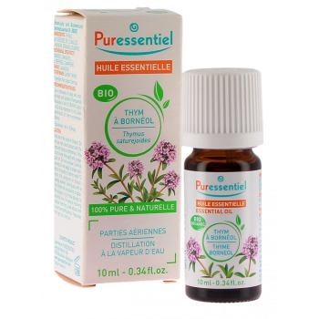 Huile essentielle bio thym à bornéol Puressentiel - flacon de 10ml