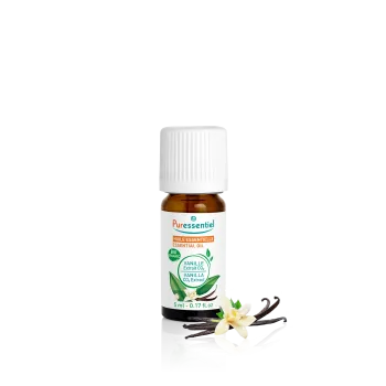 Huile essentielle de vanille extrait CO₂ bio Puressentiel - flacon de 5ml