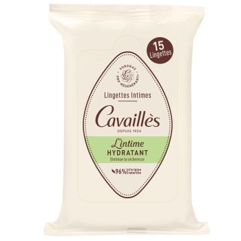 Lingettes intimes spécial sécheresse Rogé Cavaillès - paquet de 15 lingettes