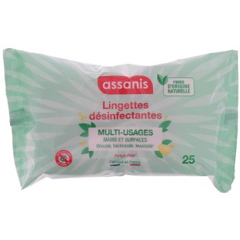 Lingettes désinfectantes multi-usages Assanis