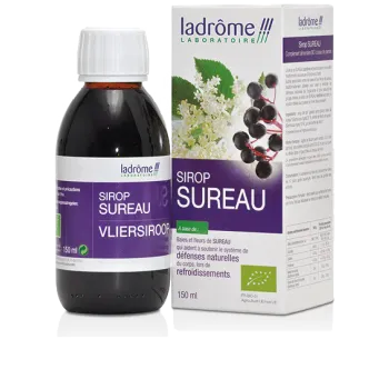 Sirop de sureau bio Ladrôme - flacon de 150ml
